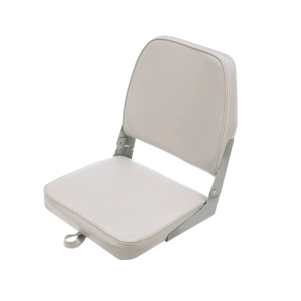 Fishing Boat Seat - Low Back Padded Seat - Gray Plastic - ATT98395GY